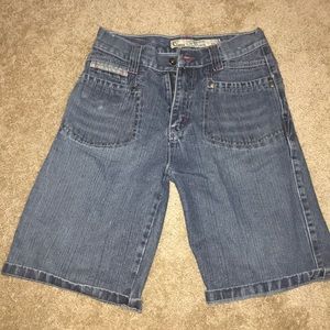 Blue jean shorts